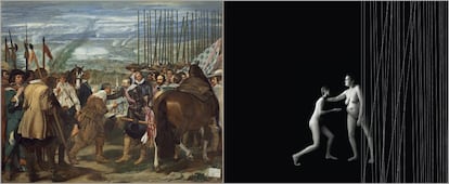 'Las lanzas', de Velázquez. El artista reinterpreta la rendición como la entrega de lo más preciado: el donante que cede sus órganos para un transplante.