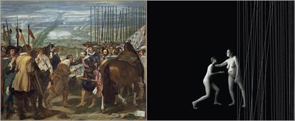 'Las lanzas', de Velázquez. El artista reinterpreta la rendición como la entrega de lo más preciado: el donante que cede sus órganos para un transplante.
