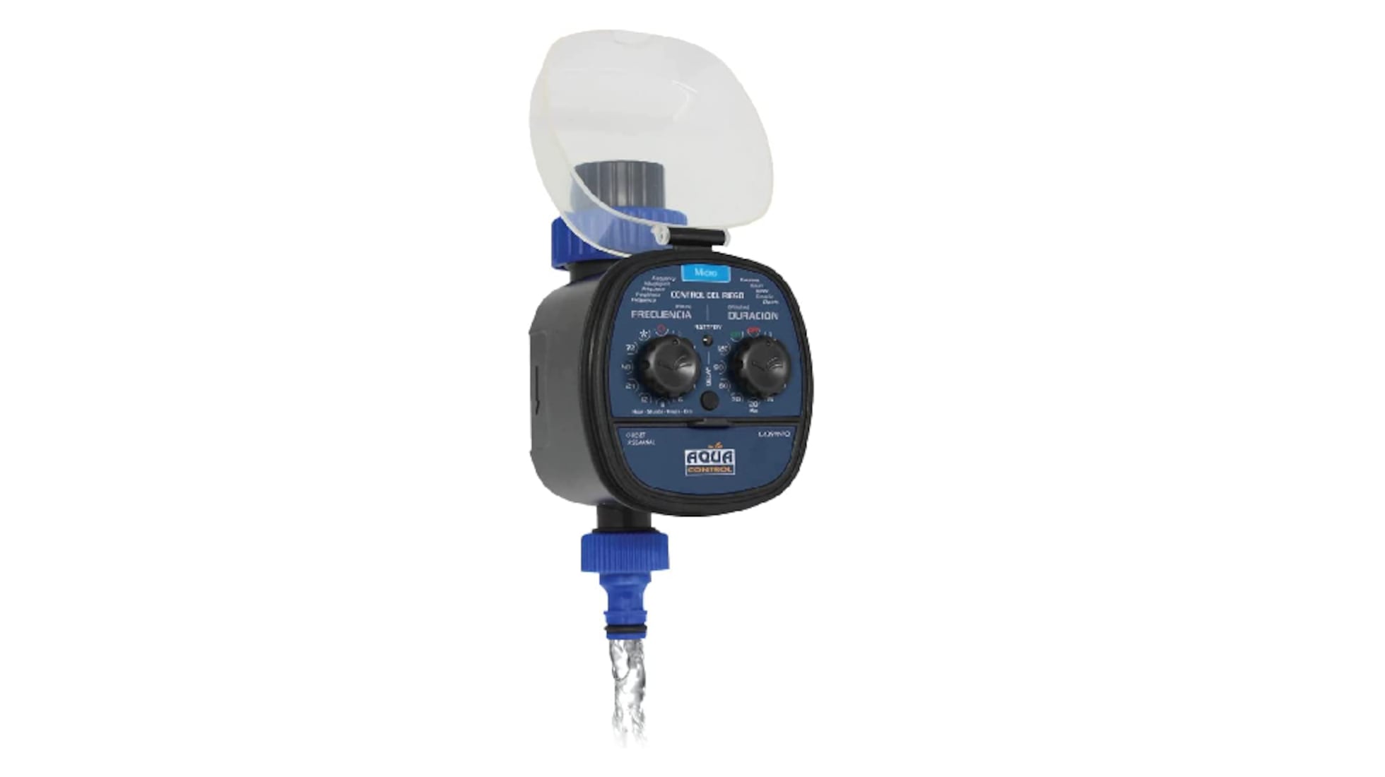 Programador De Riego Automático AQUA CONTROL C1116 - Para 6 Zonas - Con Pantalla LCD, Transformador Y Opción Para Bomba - Ideal Para Jardín