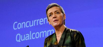 La comisaria europea de Competencia, Margrethe Vestager.