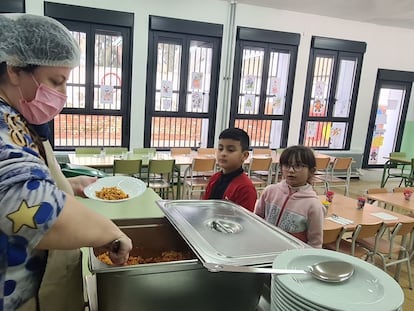 Comedor escolar del CEIP Nuestra Señora de la Antigua, de Mérida, Extremadura.