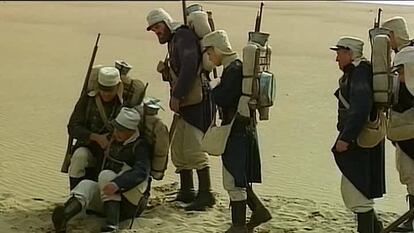 An image from a film about the Foreign Legion.