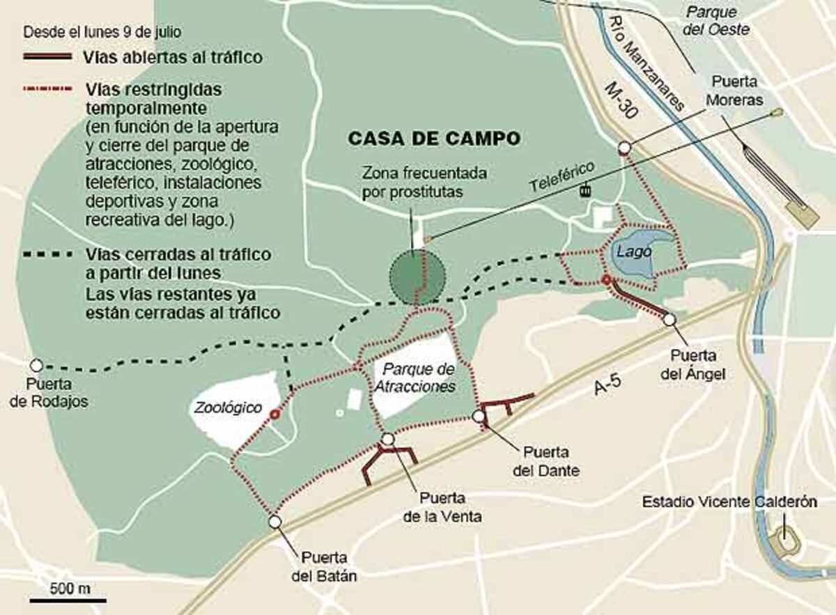 Tráfico en la Casa de Campo | Noticias de Madrid | EL PAÍS