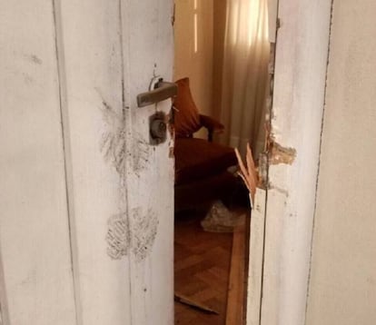 Destrozos en la casa de los suegros de Cristina Fernández de Kirchner.