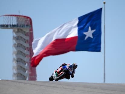 El español Álex Rins, durante el GP de las Américas, este domingo en Austin (EE UU).