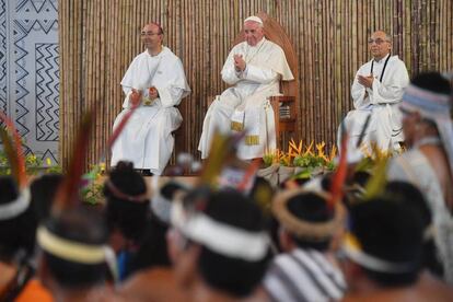 El Papa el pasado viernes en Puerto Maldonado.