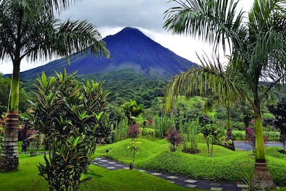 El Volcán Arenal de Costa Rica.