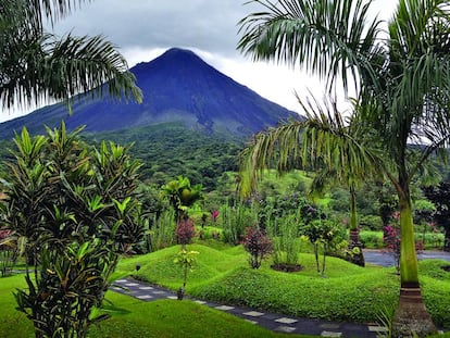 El Volcán Arenal de Costa Rica.