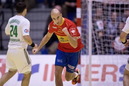 Albert Rocas, durante el partido ante Hungría