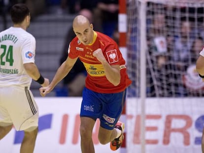 Albert Rocas, durante el partido ante Hungría