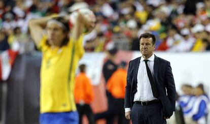 Dunga, durante el partido.