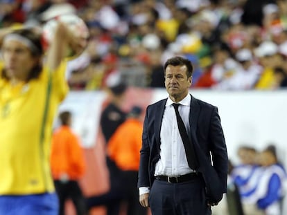 Dunga, durante o jogo.