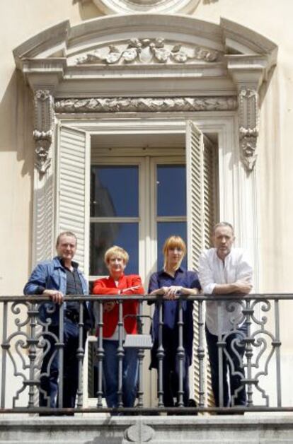 'De ratones y hombres': Fernando Cayo, Concha Busto, Ana López y Miguel del Arco.