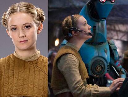 Billie Lourd, como la teniente Connix en ‘El despertar de la fuerza’.