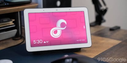 Google Nest Hub con Fuchsia