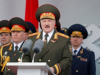 Lukashenko en el desfile militar del Día de la victoria, el pasado 9 de mayo, en Minsk.