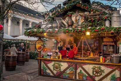 Imagen del mercadillo navideño de Baden-Baden, en Alemania.