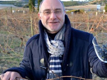 Claude Gros en la Bodega Emina, en Valbuena del Duero.