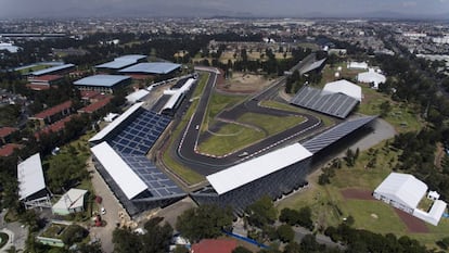 Una vista de la pista del autódromo Hermanos Rodríguez