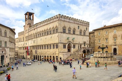 El Palazzo dei Priori, en Perugia.