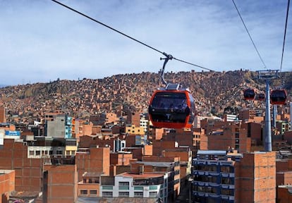 El telef&eacute;rico de La Paz ha transportado a 20 millones de personas en poco m&aacute;s de un a&ntilde;o. 