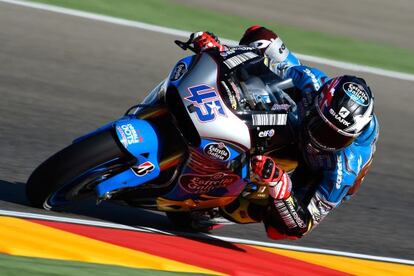 Scott Redding, ayer en Alca&ntilde;iz.