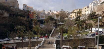 Paseo marítimo del puerto de Mahón.