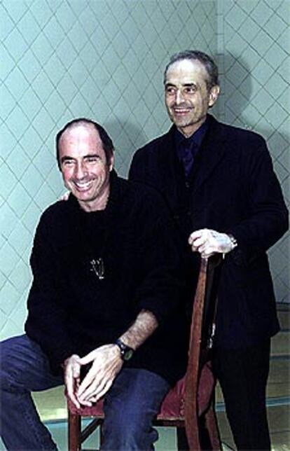 Lluís Llach y José Carreras, en Barcelona.