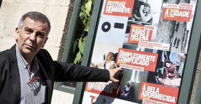 El director del Centro Dram&aacute;tico Galego, Manuel Guede, ayer en Santiago.