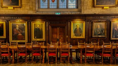 Un comedor de la Universidad de Oxford. 