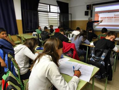 Imagen de un instituto de Barcelona.