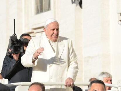O Papa Francisco nesta quarta-feira, no Vaticano.