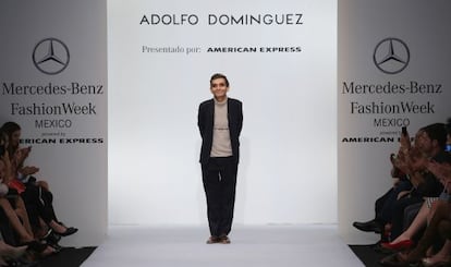 Adolfo Dom&iacute;nguez en la semana de la moda de Mexico , en 2014