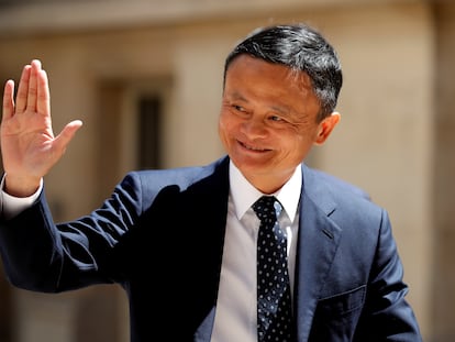 Jack Ma, fundador de Alibaba, en una cumbre en París, Francia, en mayo de 2019.