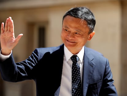 Jack Ma, fundador de Alibaba en una cumbre en París, Francia, en mayo de 2019.