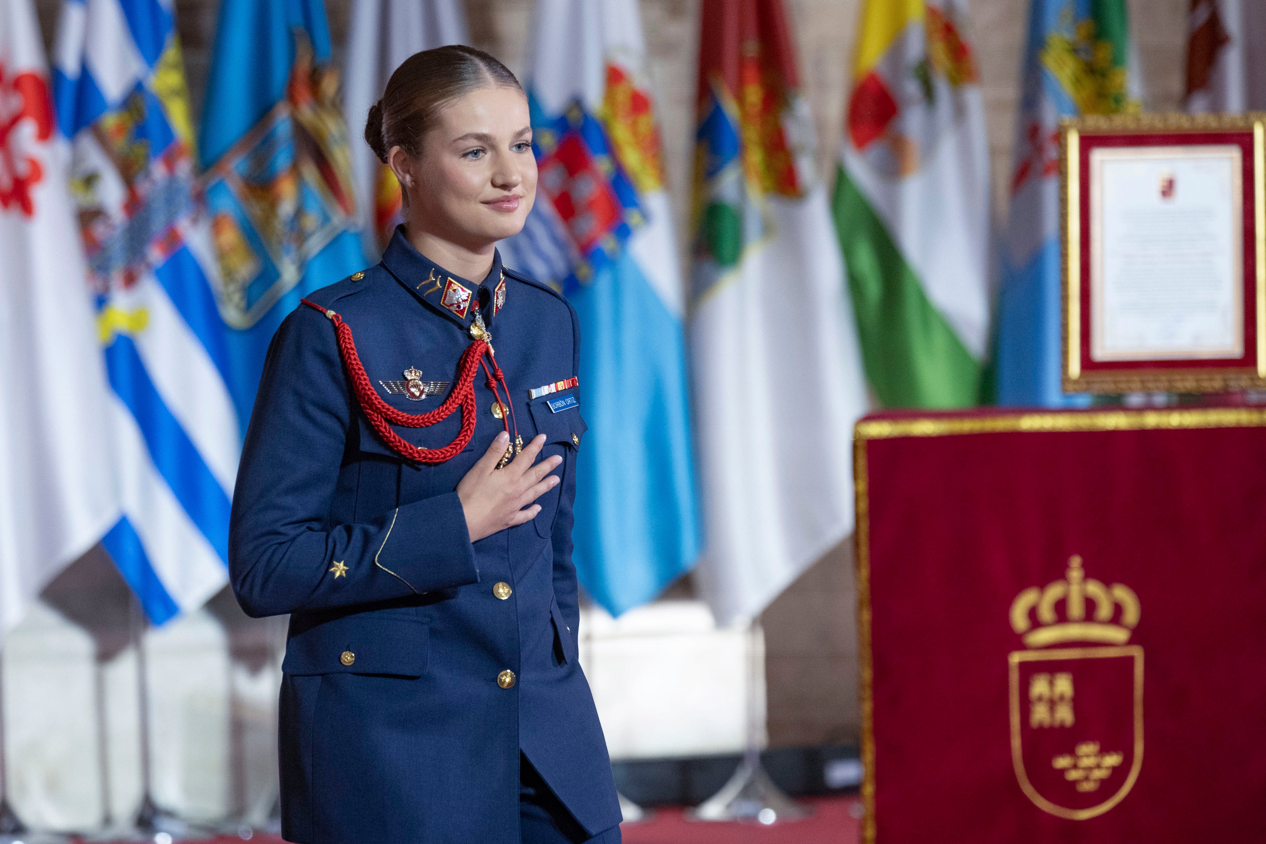 La princesa Leonor visita Teror, en Gran Canaria, durante su viaje de fin de curso como alférez