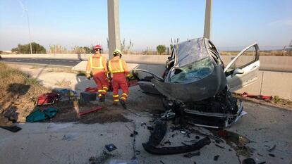 Accidente de tráfico en Valencia.
 