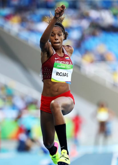 La atleta venezolana Yulimar Rojas