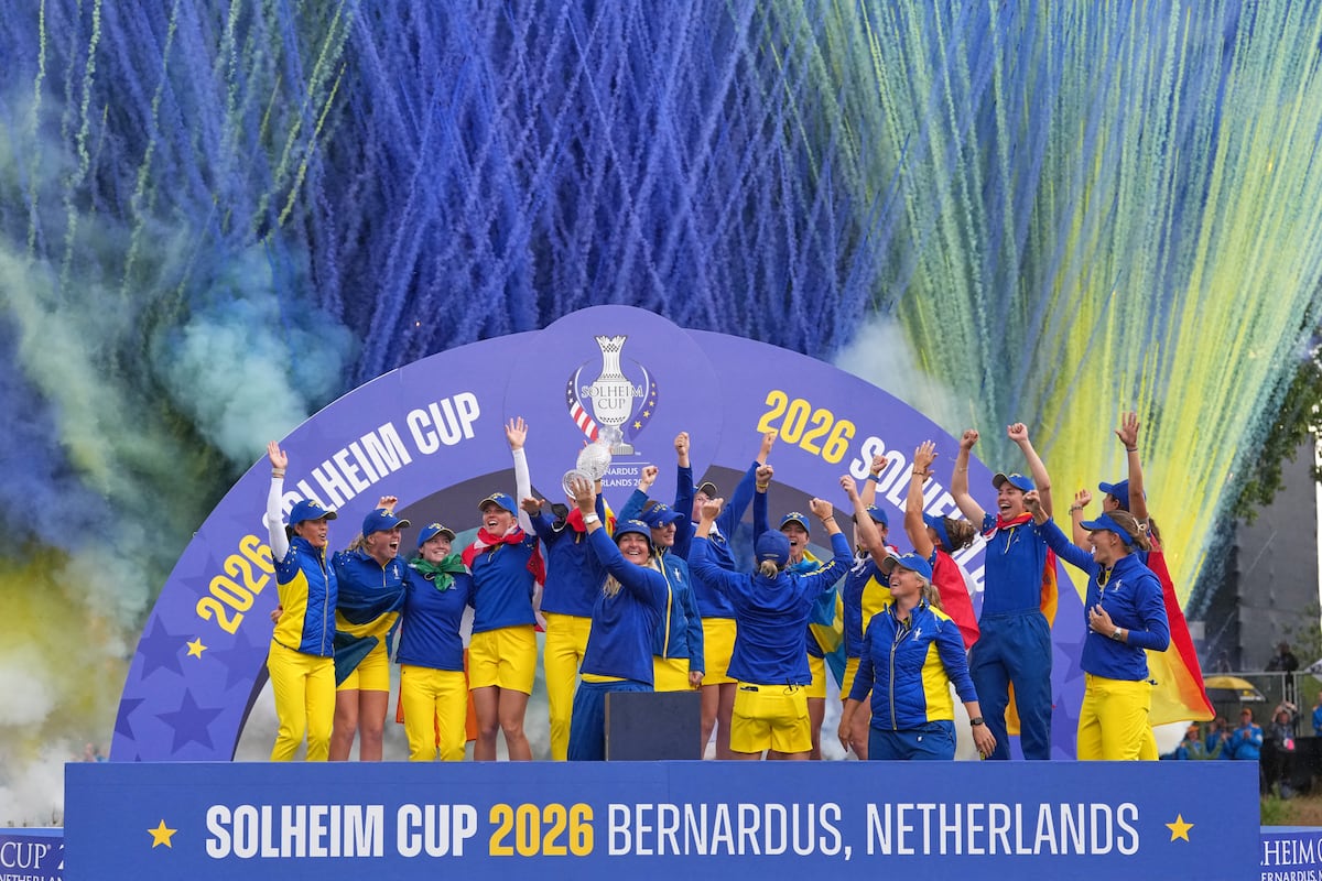Europa recupera la corona de la Solheim Cup de golf al ganar por 15-13 a EE UU