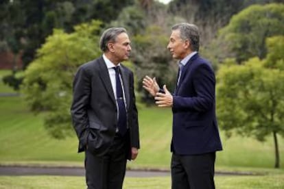 Pichetto y Macri, reunidos este miércoles en la residencia oficial de Olivos.