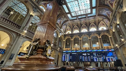 Parqué de la Bolsa de Madrid.