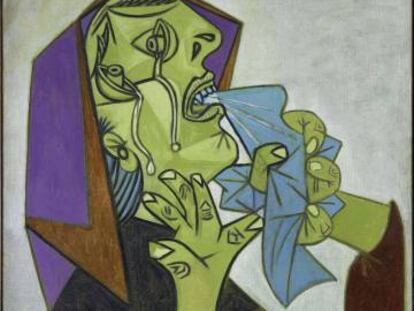 &#039;Cabeza de mujer llorando con pa&ntilde;uelo III&#039;, de Picasso.&nbsp;