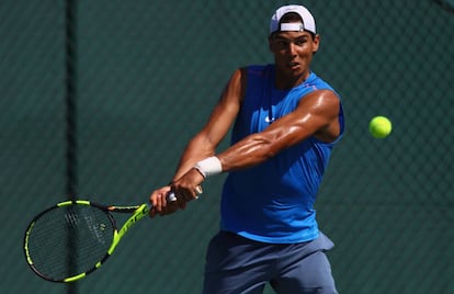 Nadal treinando em Rio