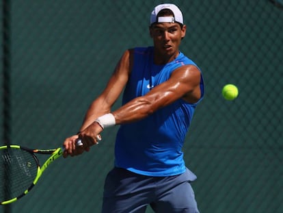 Nadal treinando em Rio