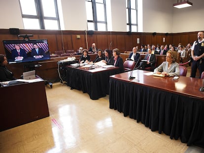 Former president Donald Trump trial