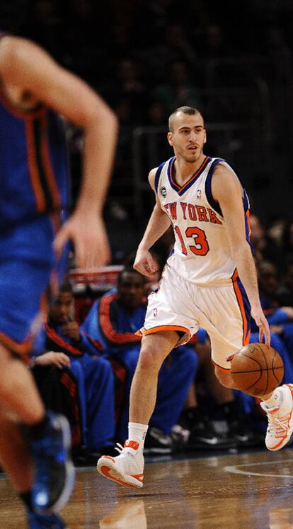 Sergio Rodríguez, durante el partido ante los Bucks.