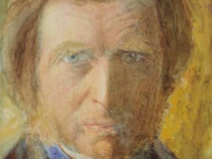 Autorretrato de John Ruskin.