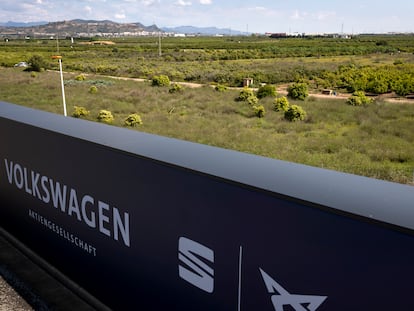 Terrenos en el término municipal de Sagunto donde se prevé la construcción de la gigafactoria de baterías del Grupo Volkswagen.