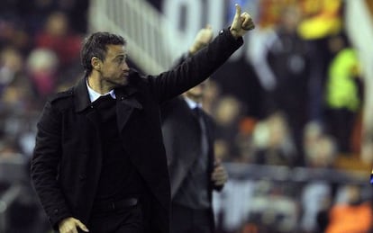 Luis Enrique, en Mestella. 