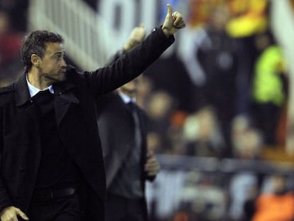 Luis Enrique, en Mestella. 